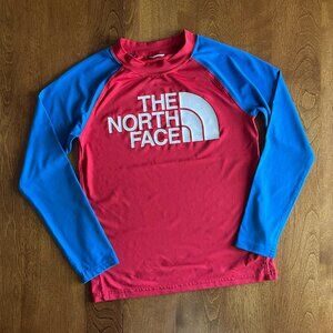 The North Face red/blue rashguard M 10/12